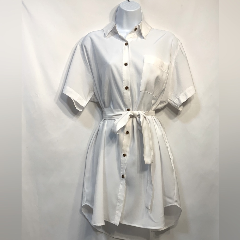 Forever 21 Women’s White Shirt Dress